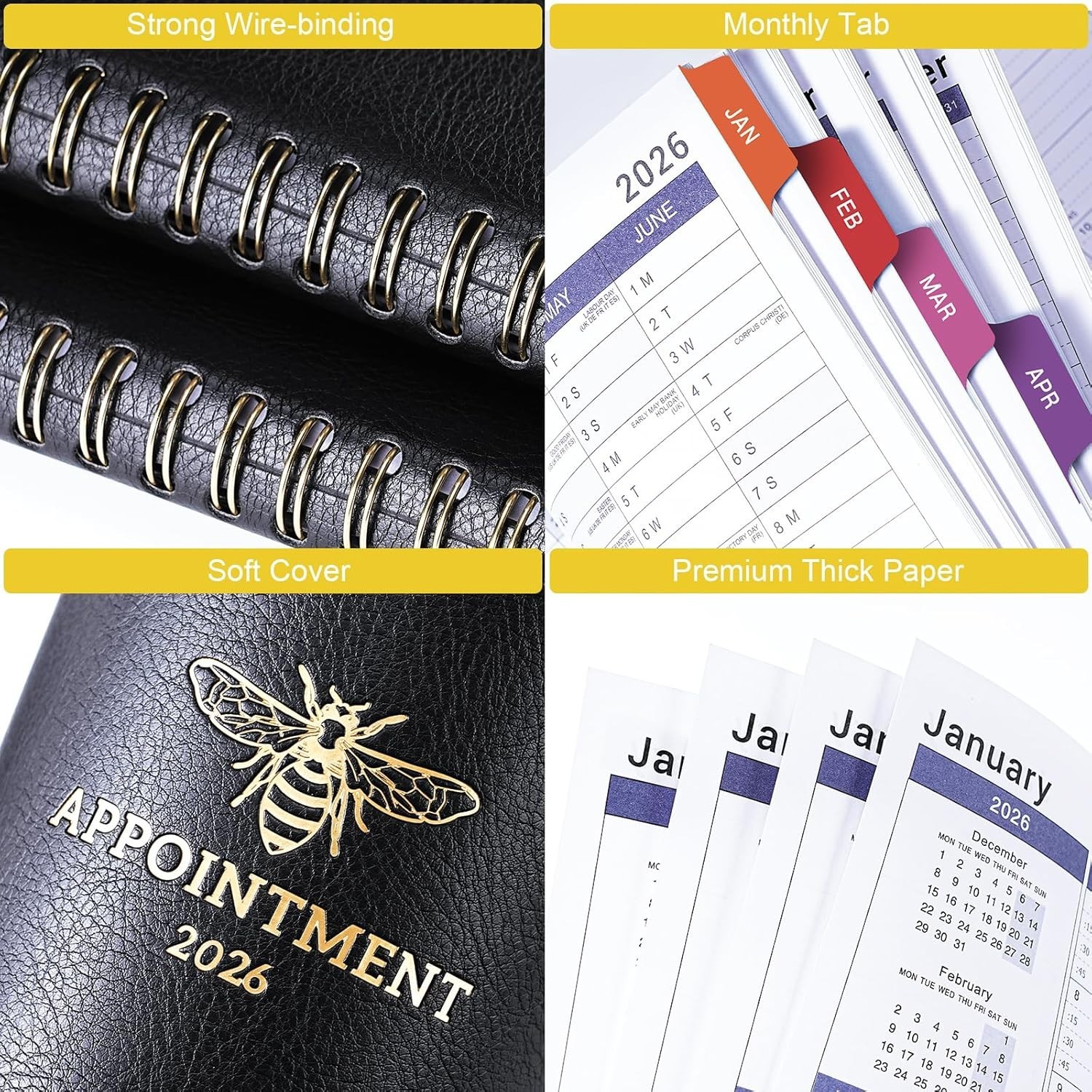 2024-2025 Appointment Book/Planner – Weekly Jul.2024 – Jun.2025, 8.26″x 10.7″, D