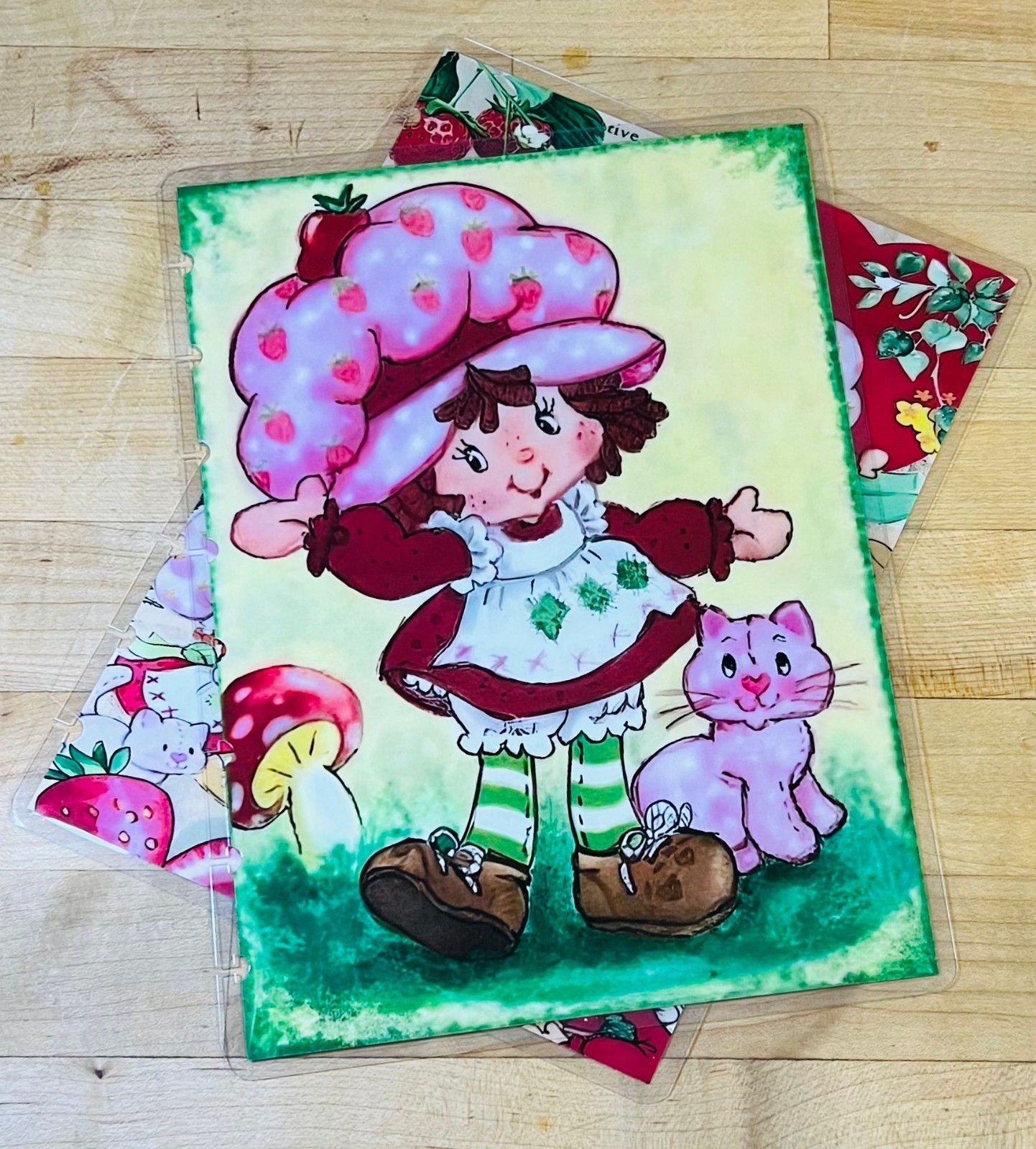 Strawberry Shortcake Retro Vintage Cover Set 4 use w/ TUL/Arc (8 disc) Planner~