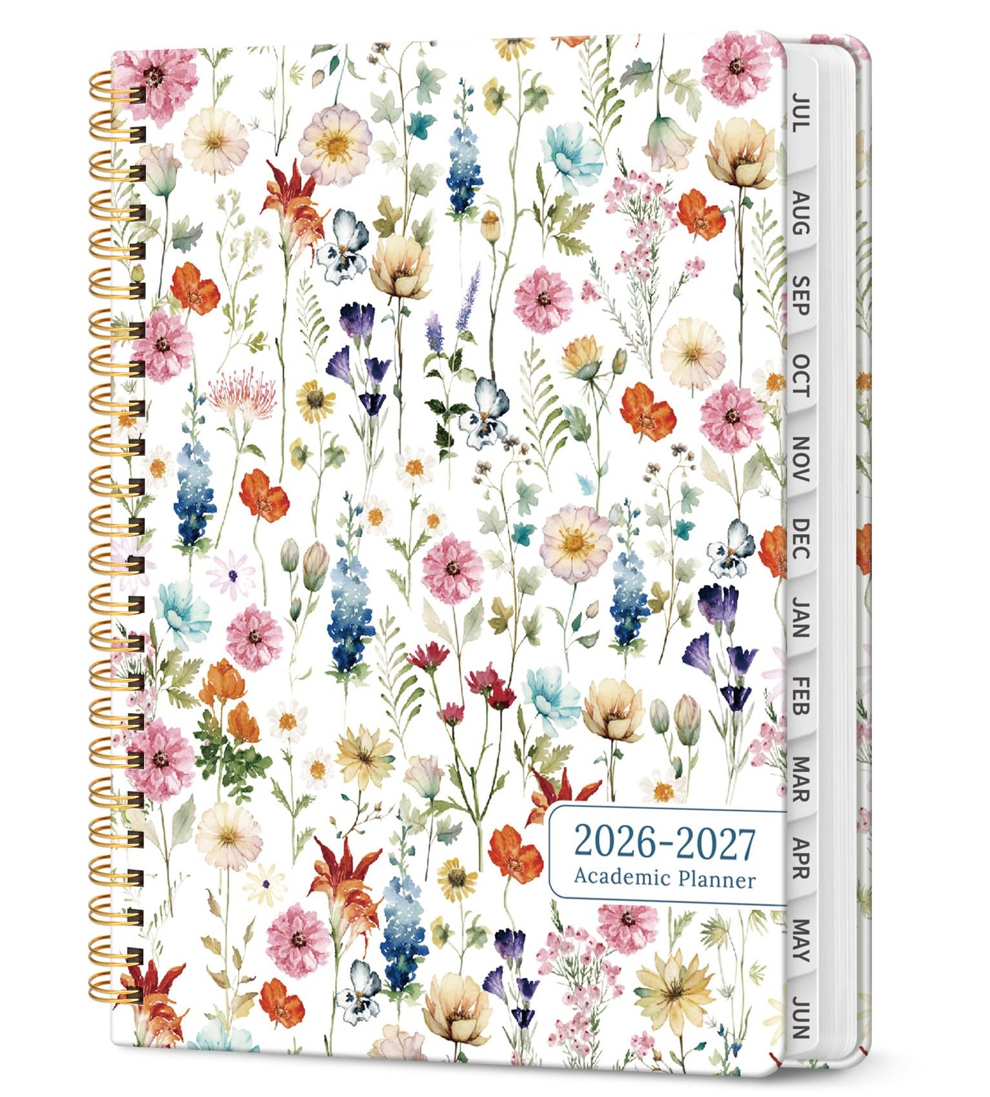 Planner 2026-2027, Academic Year Monthly and (6.3″x8.5″)a5, A-Wildflowers