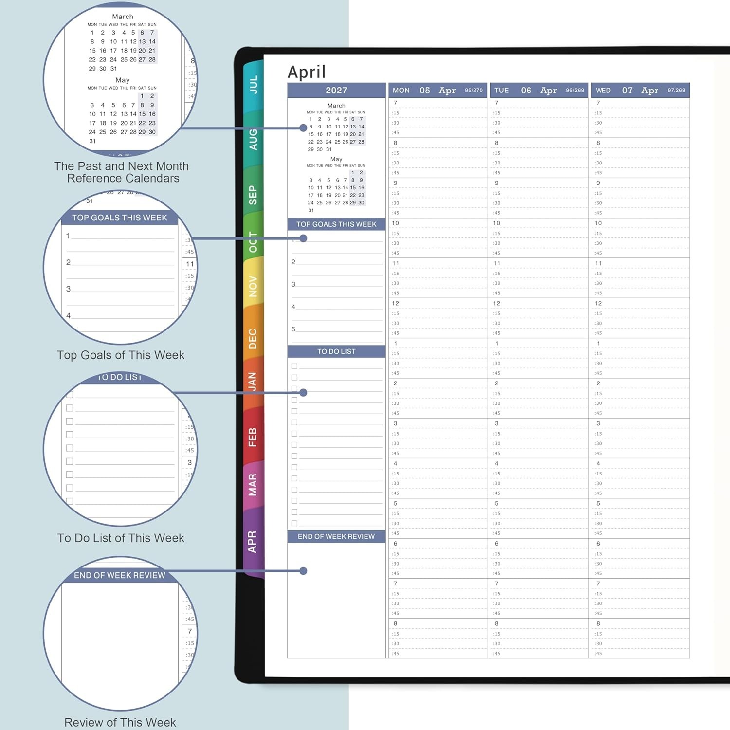 Appointment Book & Planner 2026-2027 – Daily Hourly Planner 2026-2027, 8.5″ x…