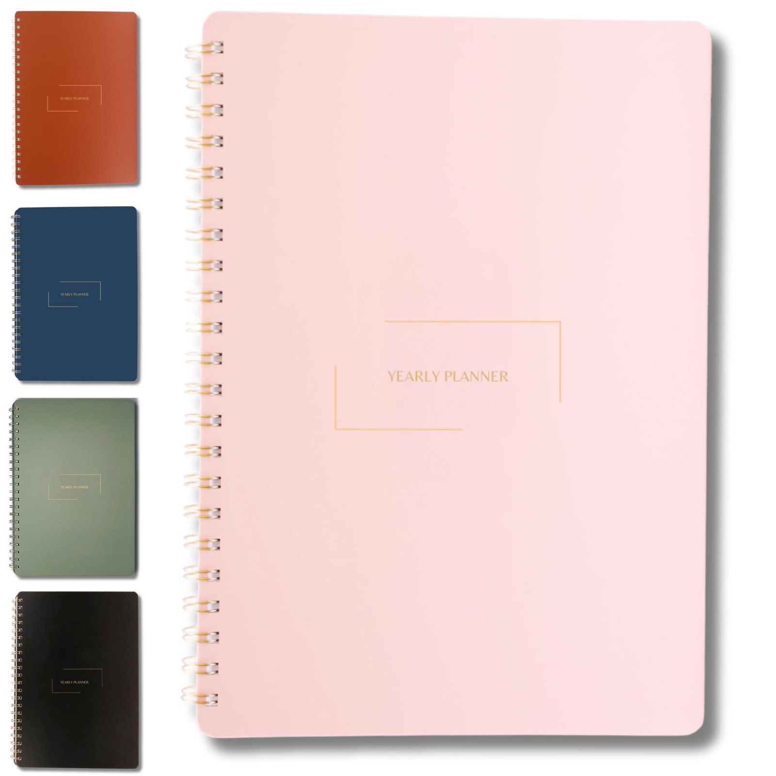 Merely Home | Undated Yearly, Daily, Weekly, Yearly Planner – Portrait, Pink