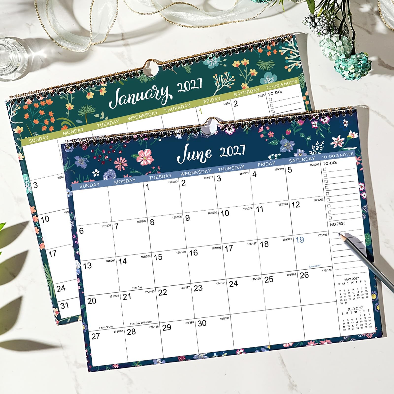 Calendar 2026-2027 – Wall 2026-2027, Jul 11.6″ x 14.8″, Muticolored