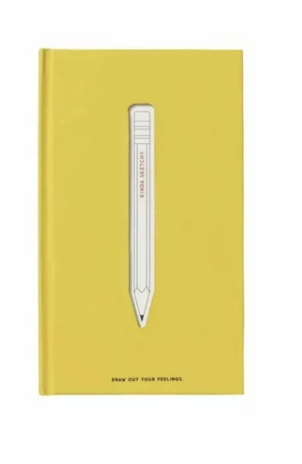 Kinda Sketchy by Easy, Tiger – New Prompted Journal Hard Cover 376 Pages, Yellow