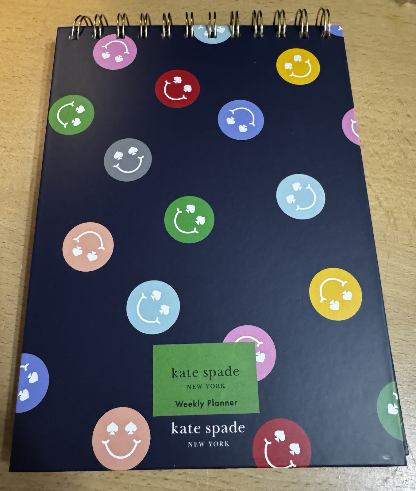 Kate Spade Smiley Face Weekly Planner, New