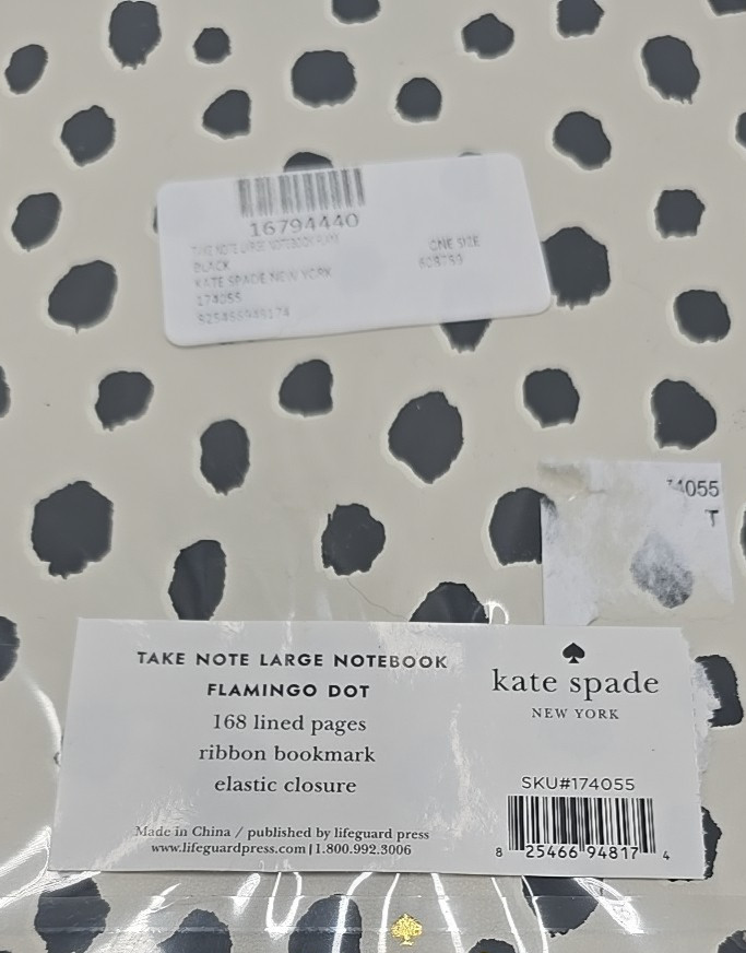 NWT Kate Spade Designer Take Note Flamingo Dot Notebook Corpcore Mobwife