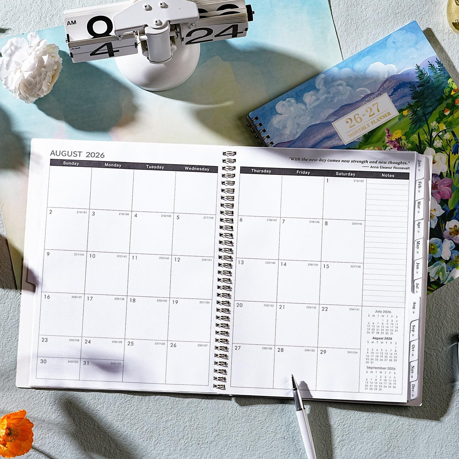 Monthly Planner 2026-2027 – 2 Year 9 inches x 11 inches, Multicolor