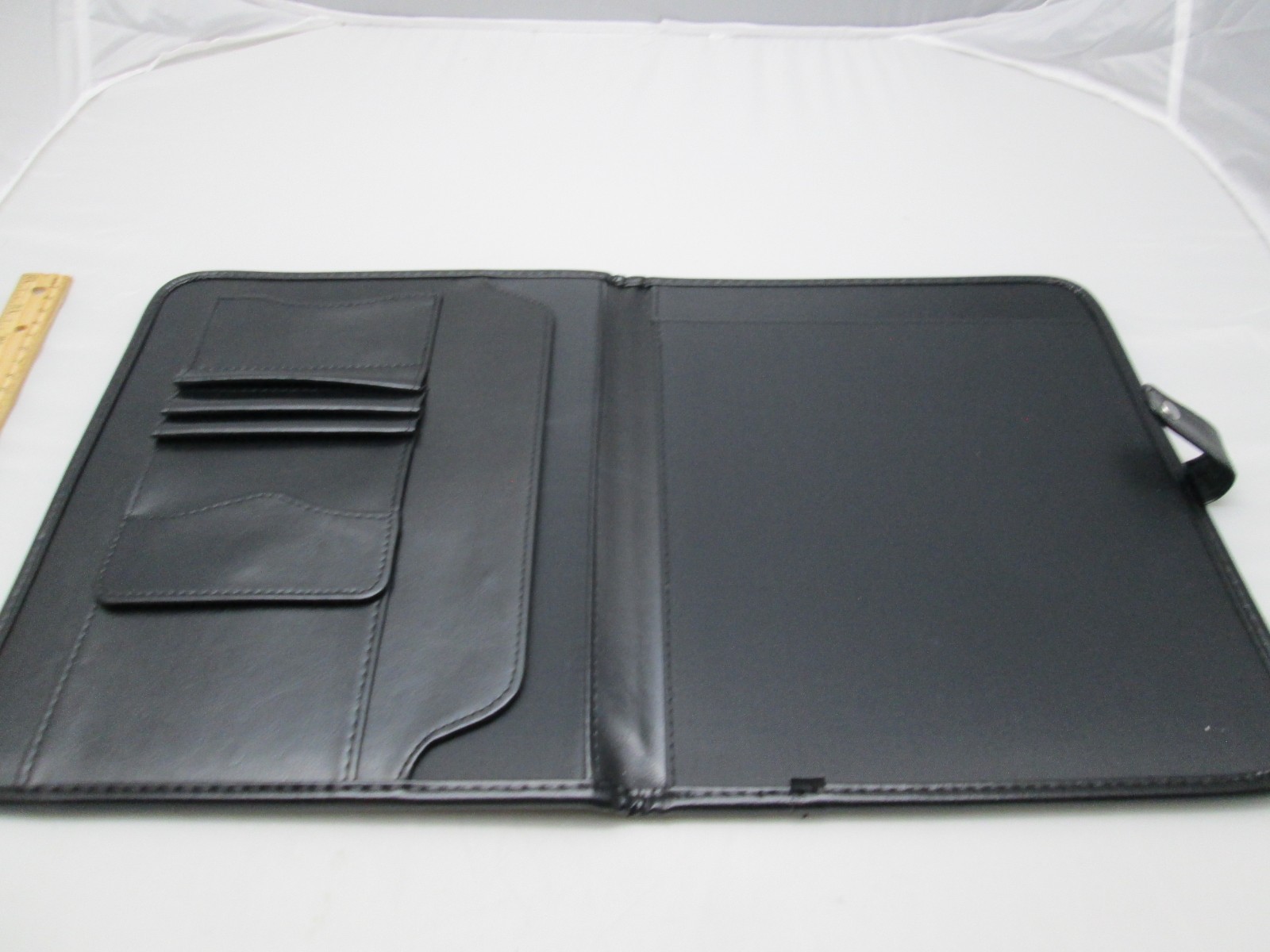 Black Portfolio Folder Organizer Planner Notepad 8.5″x11″ Legal Pad Folio