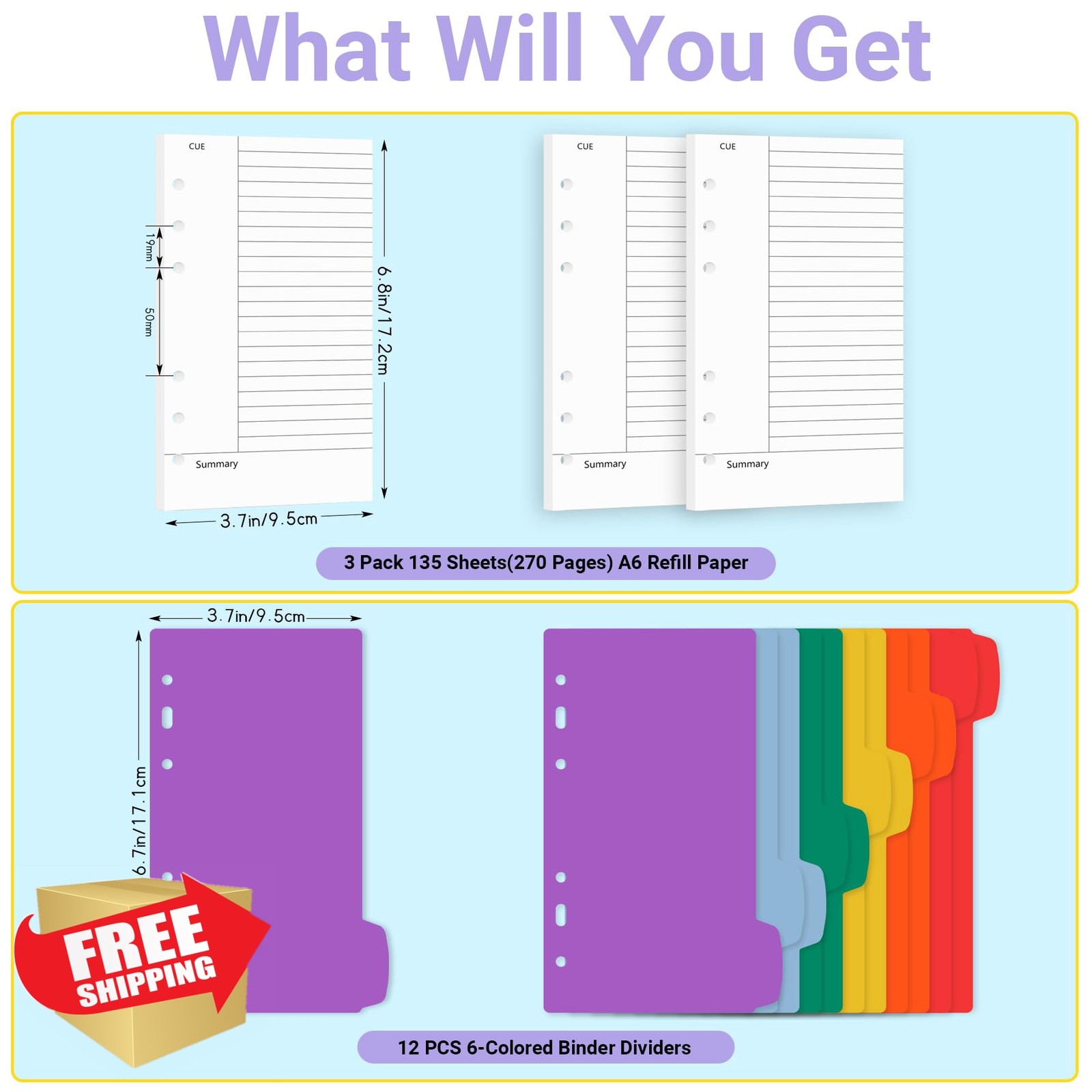 Antner Cornell Notes Refill Paper 135 Sheets