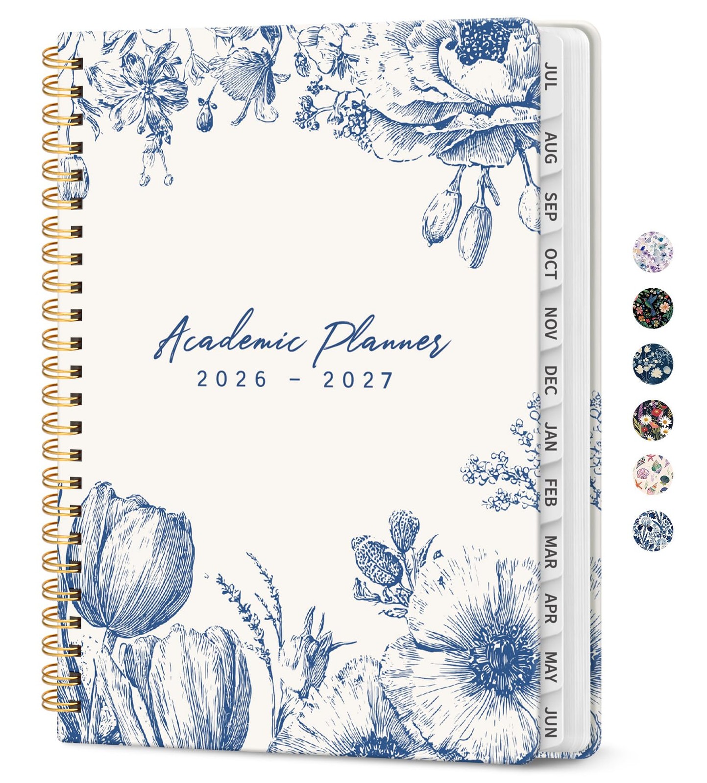 Planner 2026–2027, Monthly & Weekly School Year (8.5″x11″)a4, A-Blue Elegance