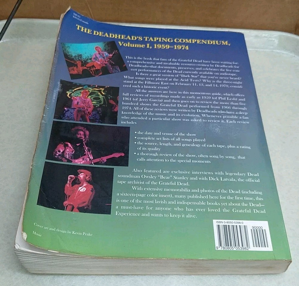 Deadhead Taping Compendium Vol I Michael M. Getz John R. Dwork 1959-1974 Vol 1
