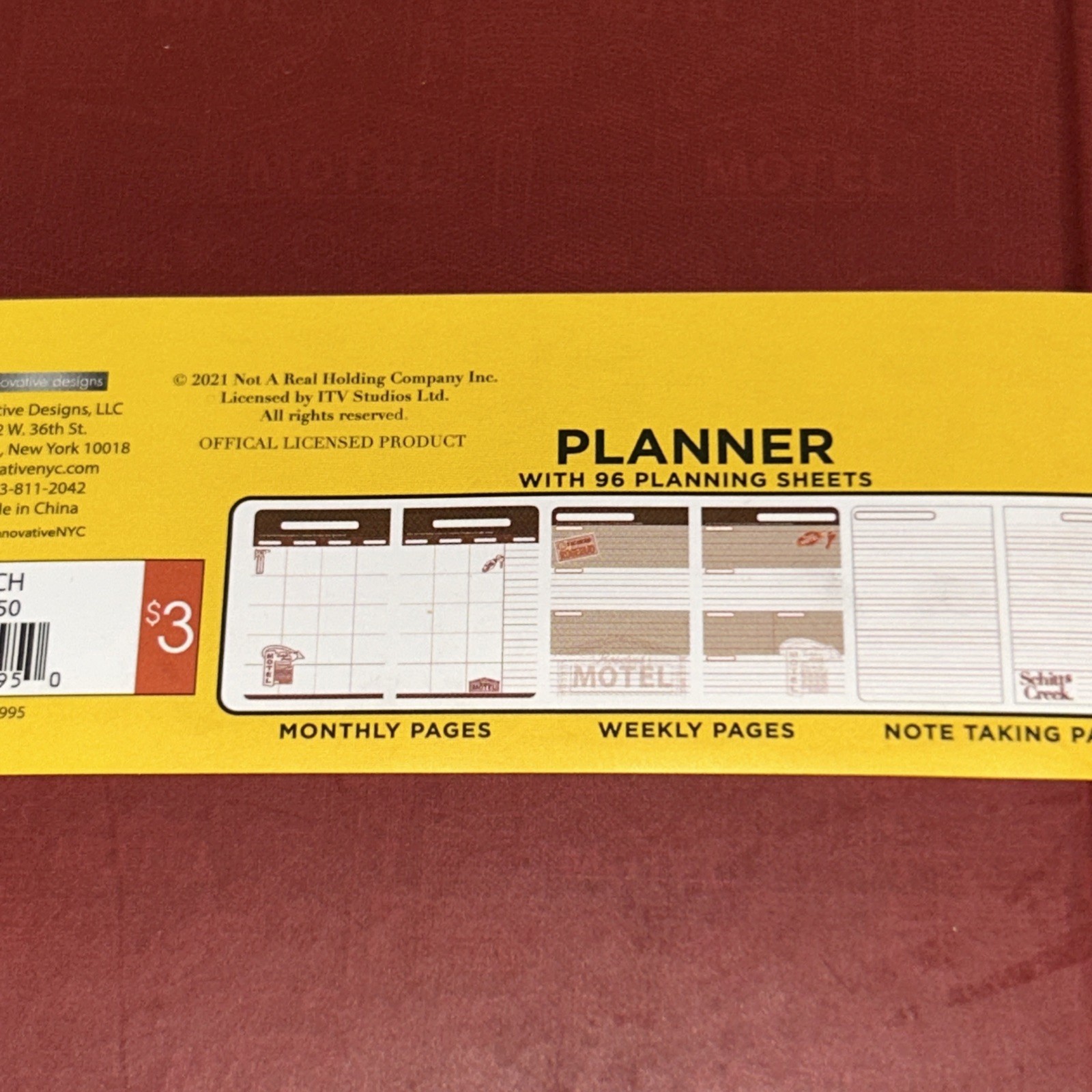 WELCOME TO SCHITT’S CREEK Everyone Fits In Planner /Organizer Book For Any Year