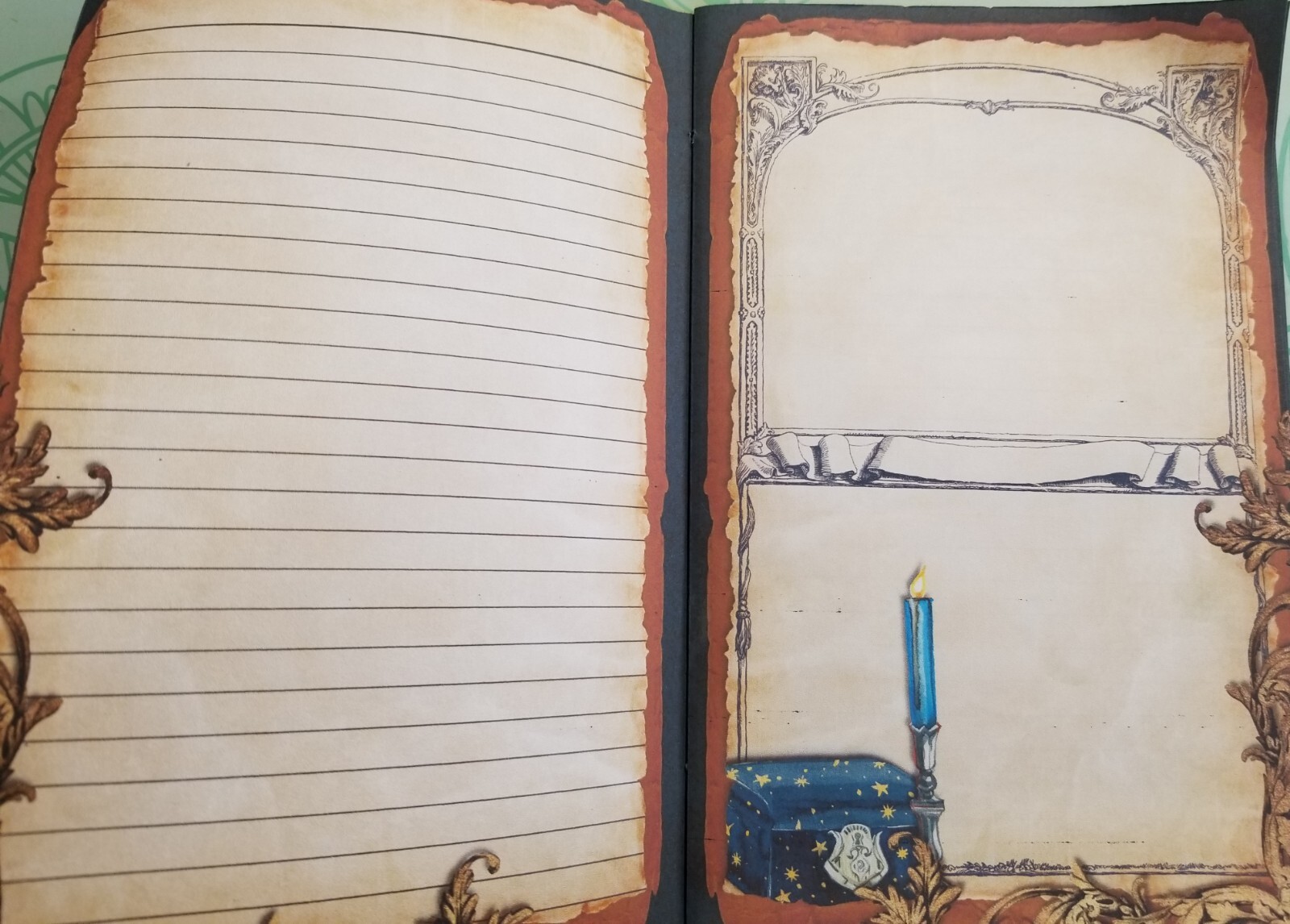 Junk Journal Booklet “MAGICAL NIGHT” Woodland HANDMADE Cards, Pockets + More!