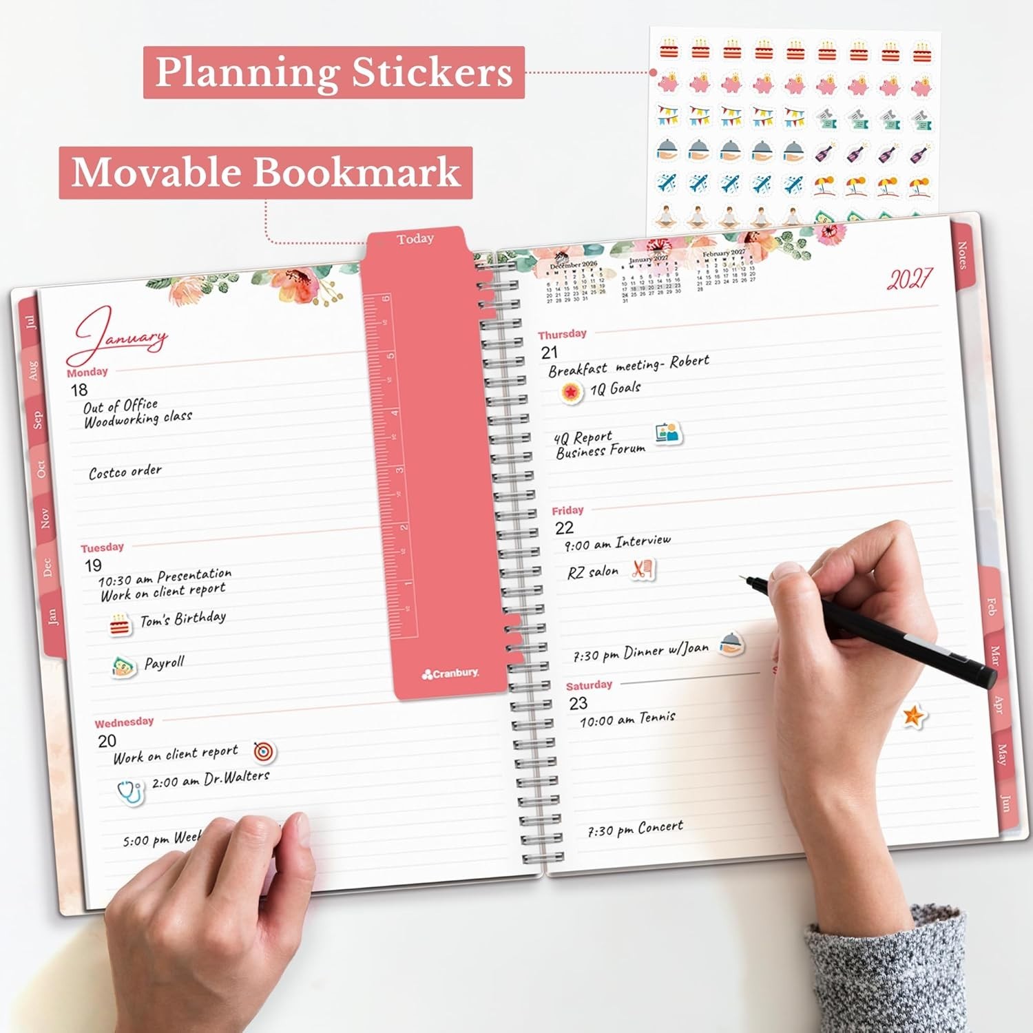 Planner 2026-2027 8.5×11, Academic Monthly and Weekly Calendar Planner, Jul …