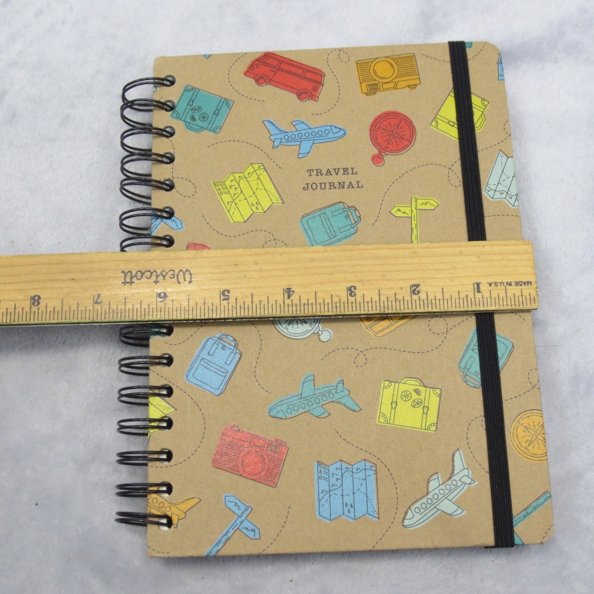 Paperchase World Travel Journal Recycled Paper Hardbound Souvenir Pockets NEW