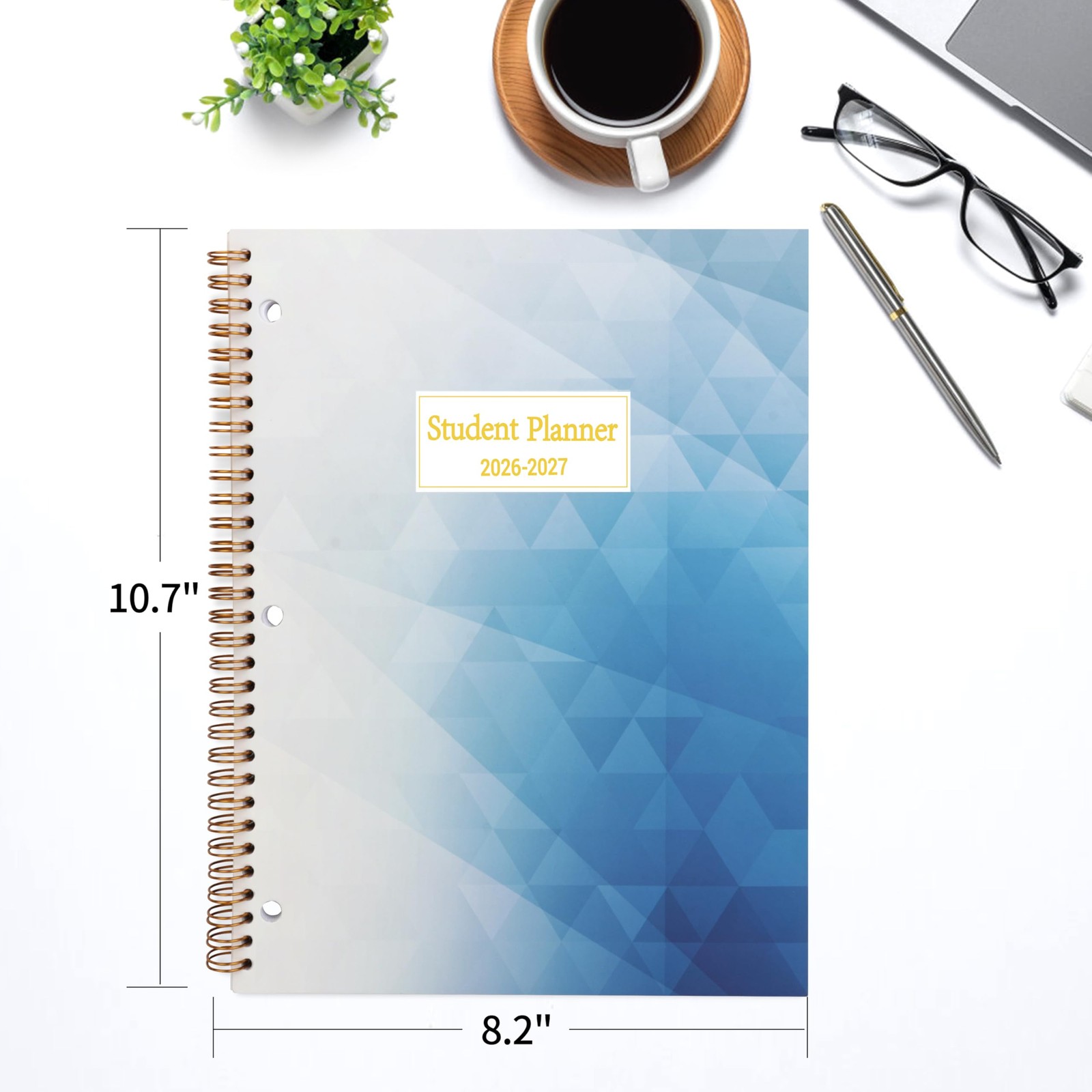Student Planner 2026-2027 – Monthly and Weekly School 8.2 X 10.7 inches, Blue