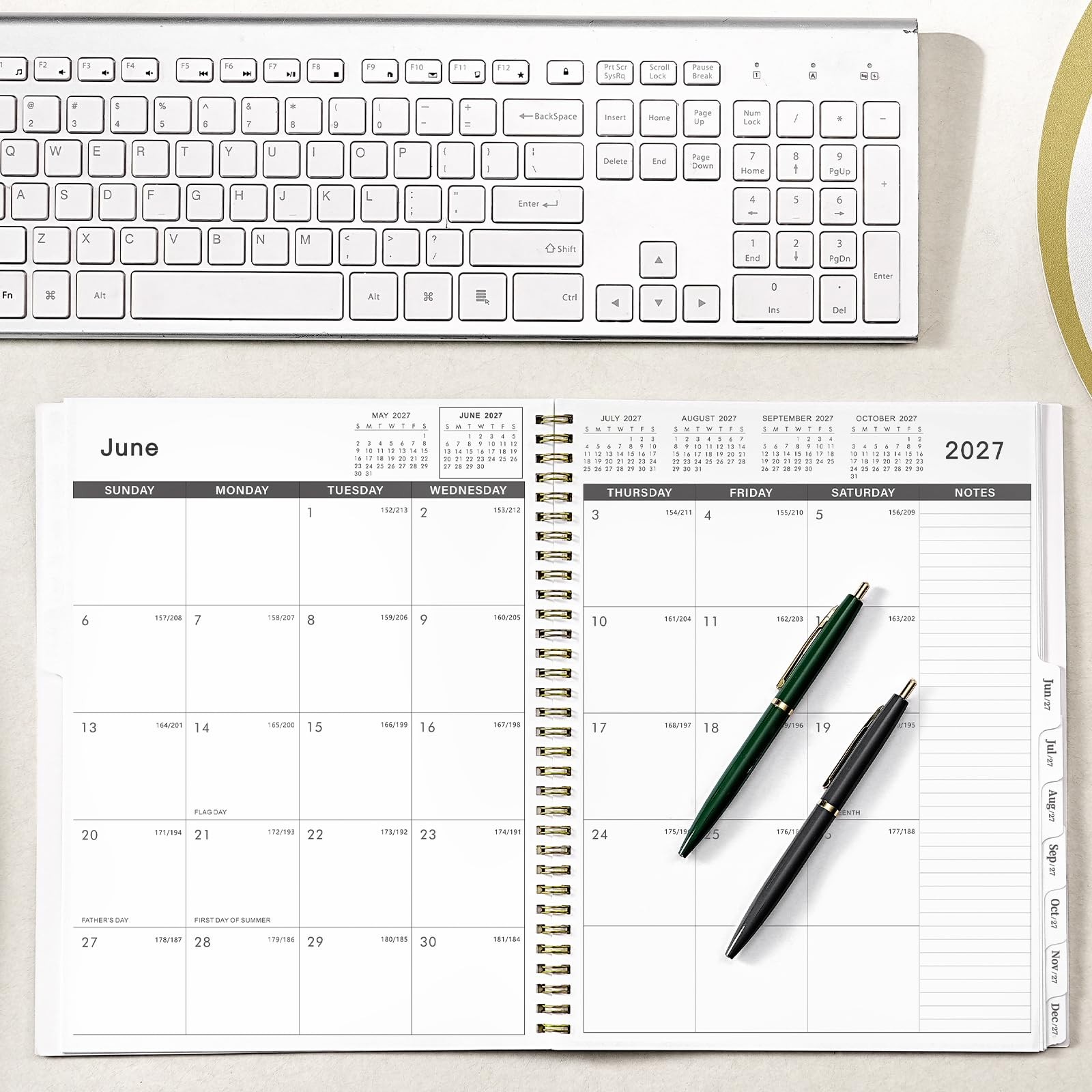 2026-2027 Monthly Planner – 2026-2027, JUL. 9” x 11”, Green