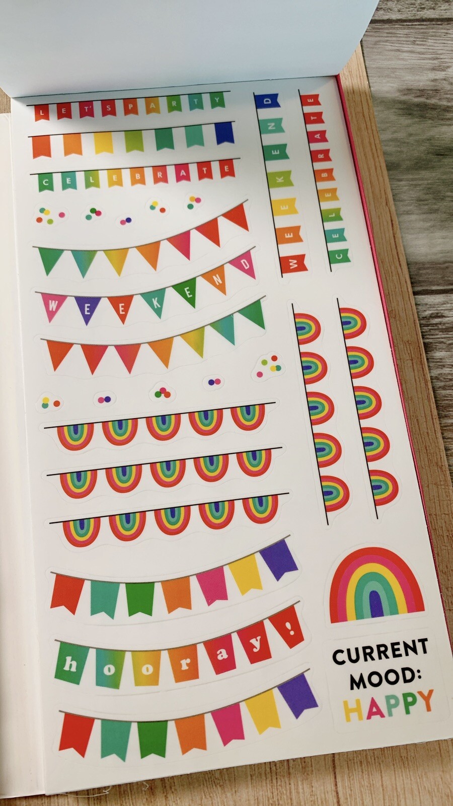 MAMBI Happy Planner Sticker Mega Pad 100 Sheets Value Pack Brights 3888 Pieces