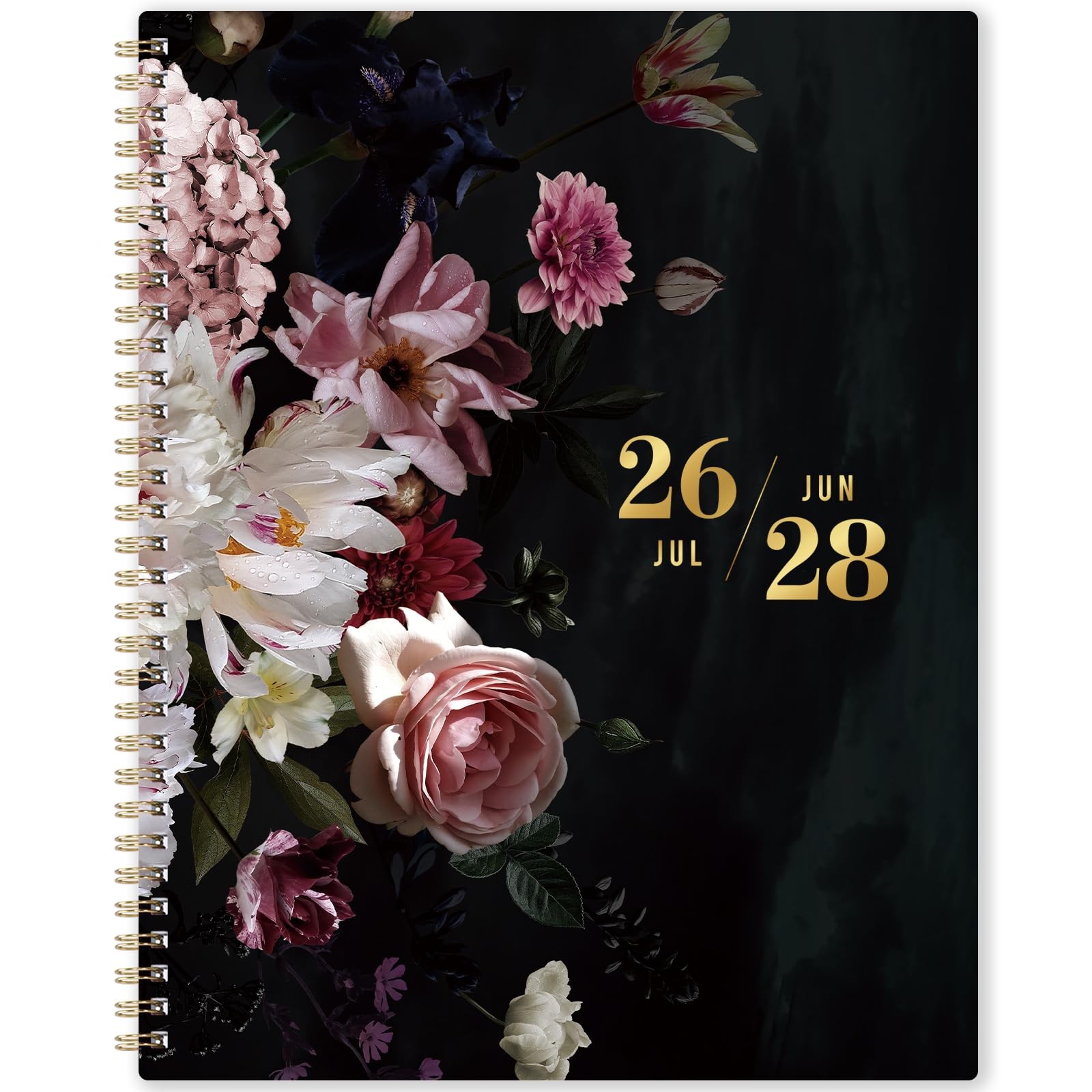2026-2028 Monthly Planner – 9” x 11”, Large x Black