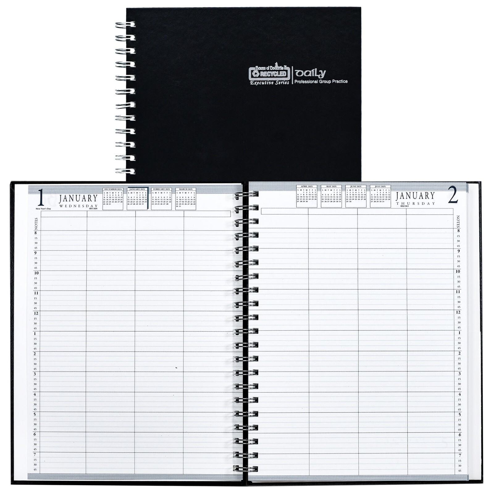 2025 282-92 HOD28292 House of Doolittle 4-Person Appointment Book, Hard Cover