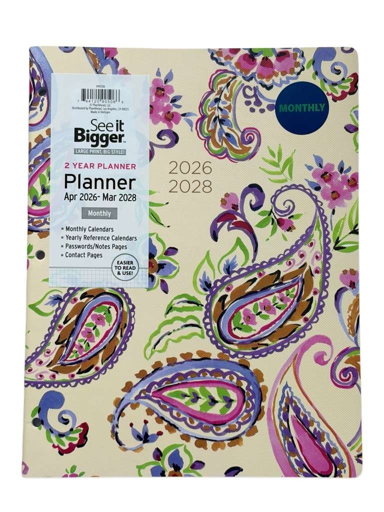 See It Bigger Plan-Ahead 2 Year Monthly Large Planner (Apr 2026 – Mar 2028)