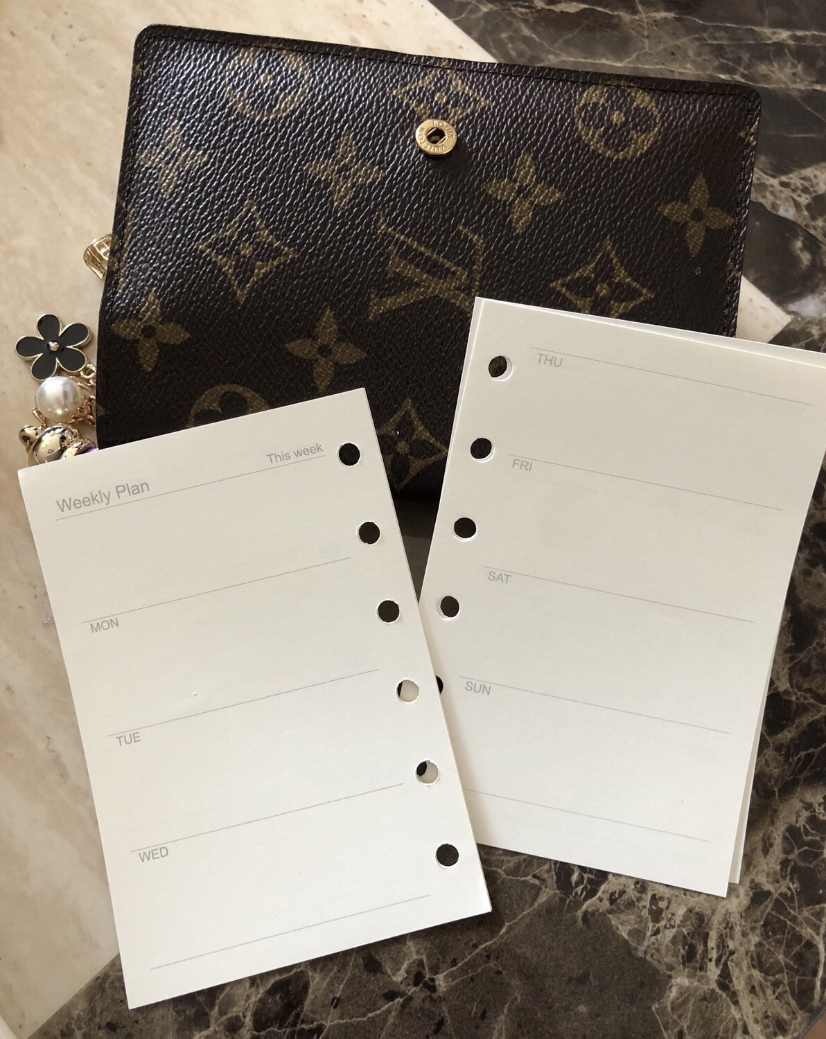 Agenda-PM-Inserts-Monthly-Weekly-Refills Fits For PM Size Agenda #004