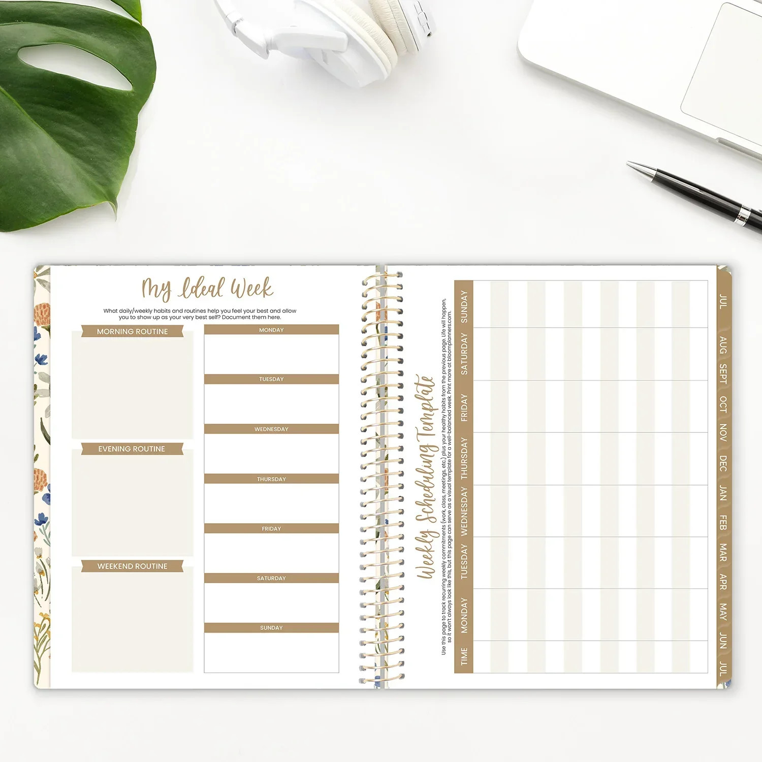 2026–27 Soft Cover Planner, 8.5″ x 11″ | Whimsical Wildflowers