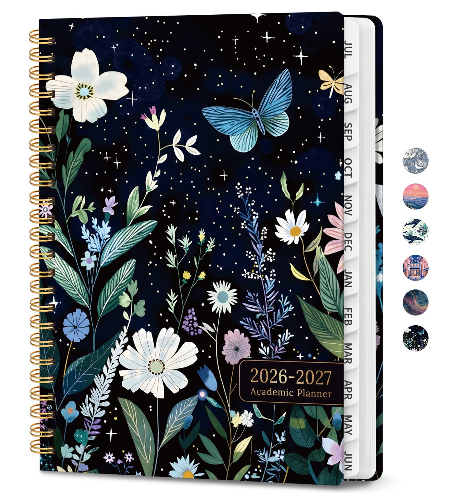 Planner 2026-2027, Hardcover Monthly and Weekly 6.3″x8.5″ (A5), Celestial