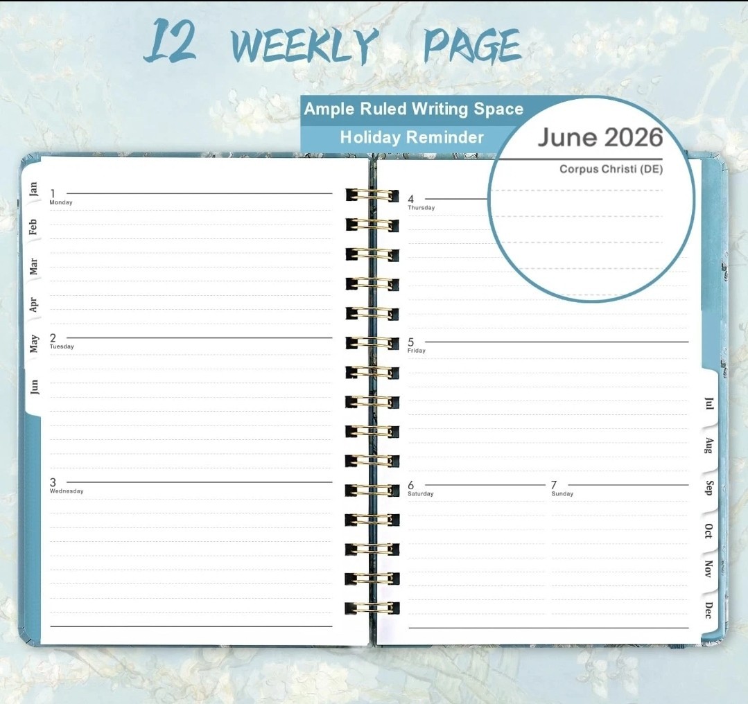 2025 Planner Weekly and Monthly Planner 2025, 6.4″ x 8.5″, Jan – Dec 2025, Calen