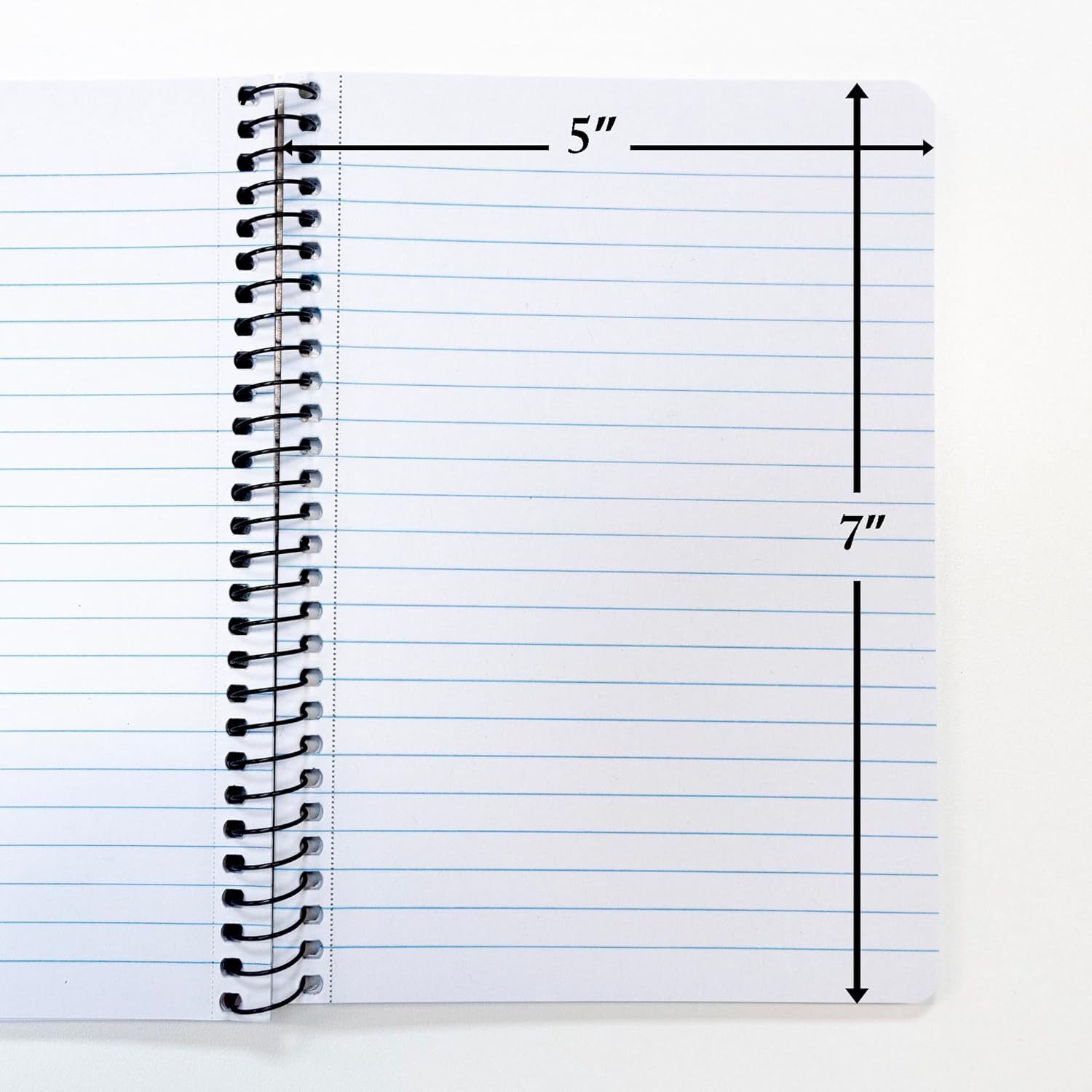 BAZIC 120 Ct. 5″ X 7″ Personal/Assignment Spiral Notebook