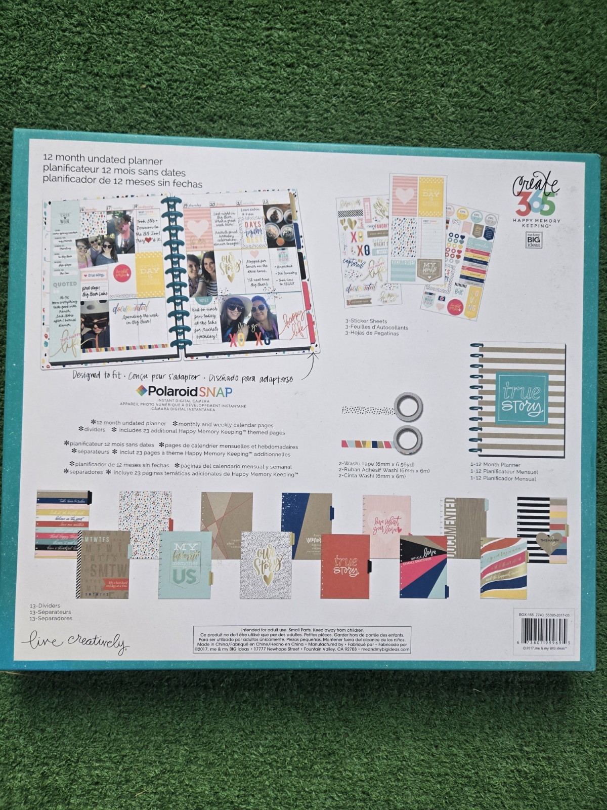 Me & My Big Ideas Happy Memory Keeping BIG 12-Month Undated Monthly Planner