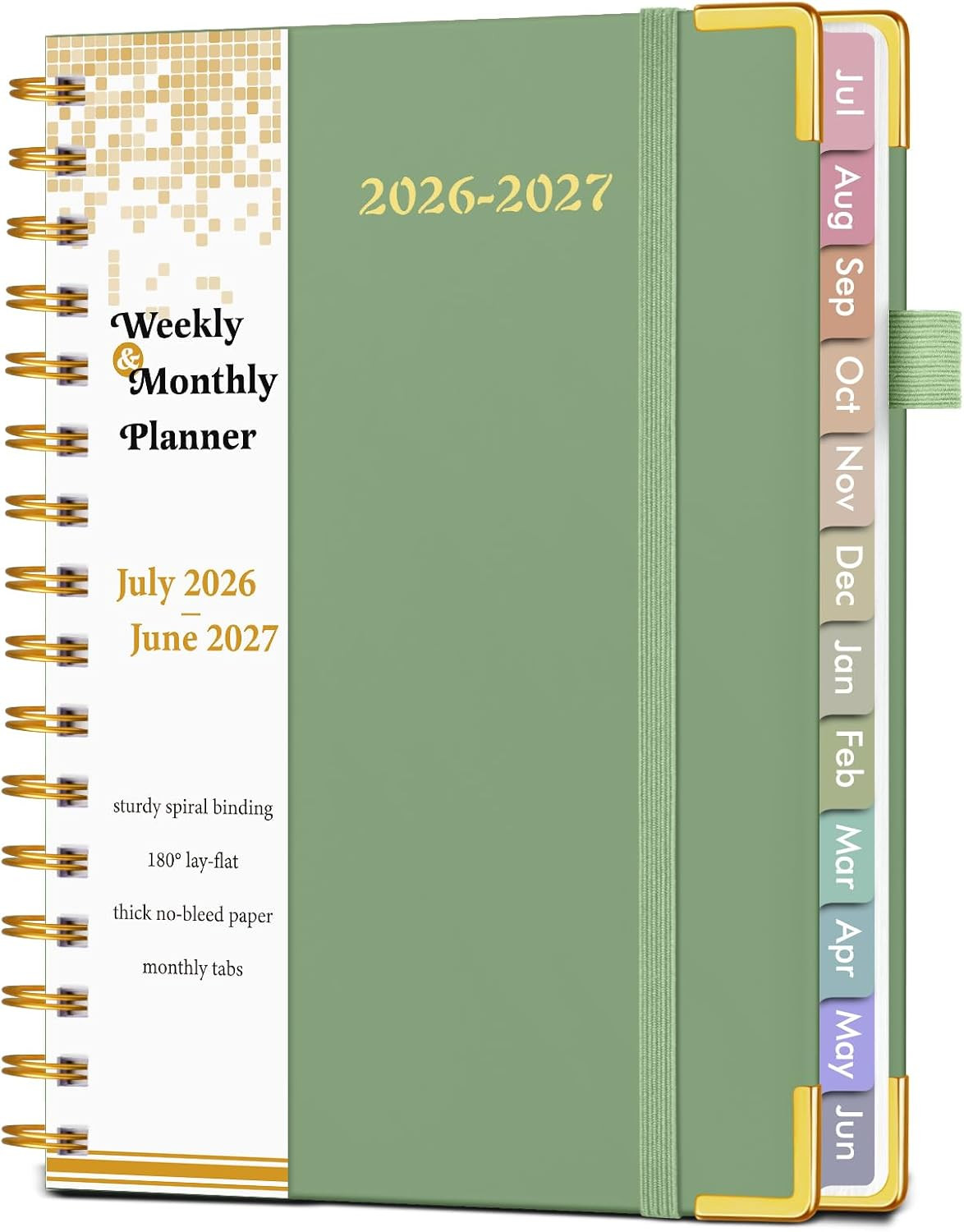 Academic Planner 2026-2027, Hardcover Weekly and Monthly Calendar Planner from J