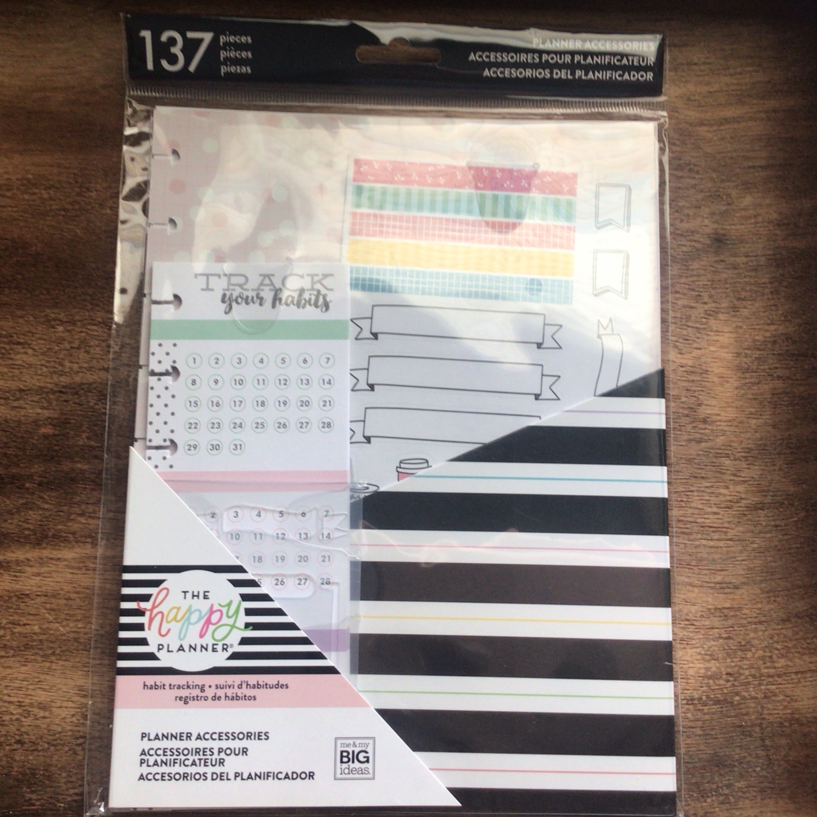 The 137 Pieces/ Happy Planner Accessories Pack – Habit Tracking/New