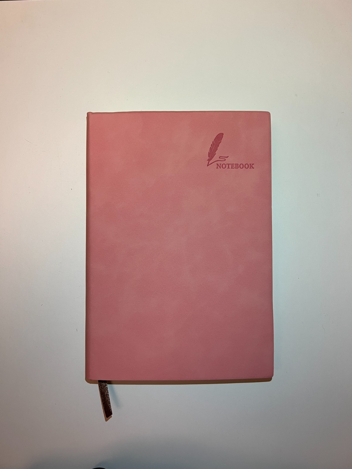 Set of 2 Lined Notebook A5 360 pages. Color Pink and Light Brown. Free Shipping.