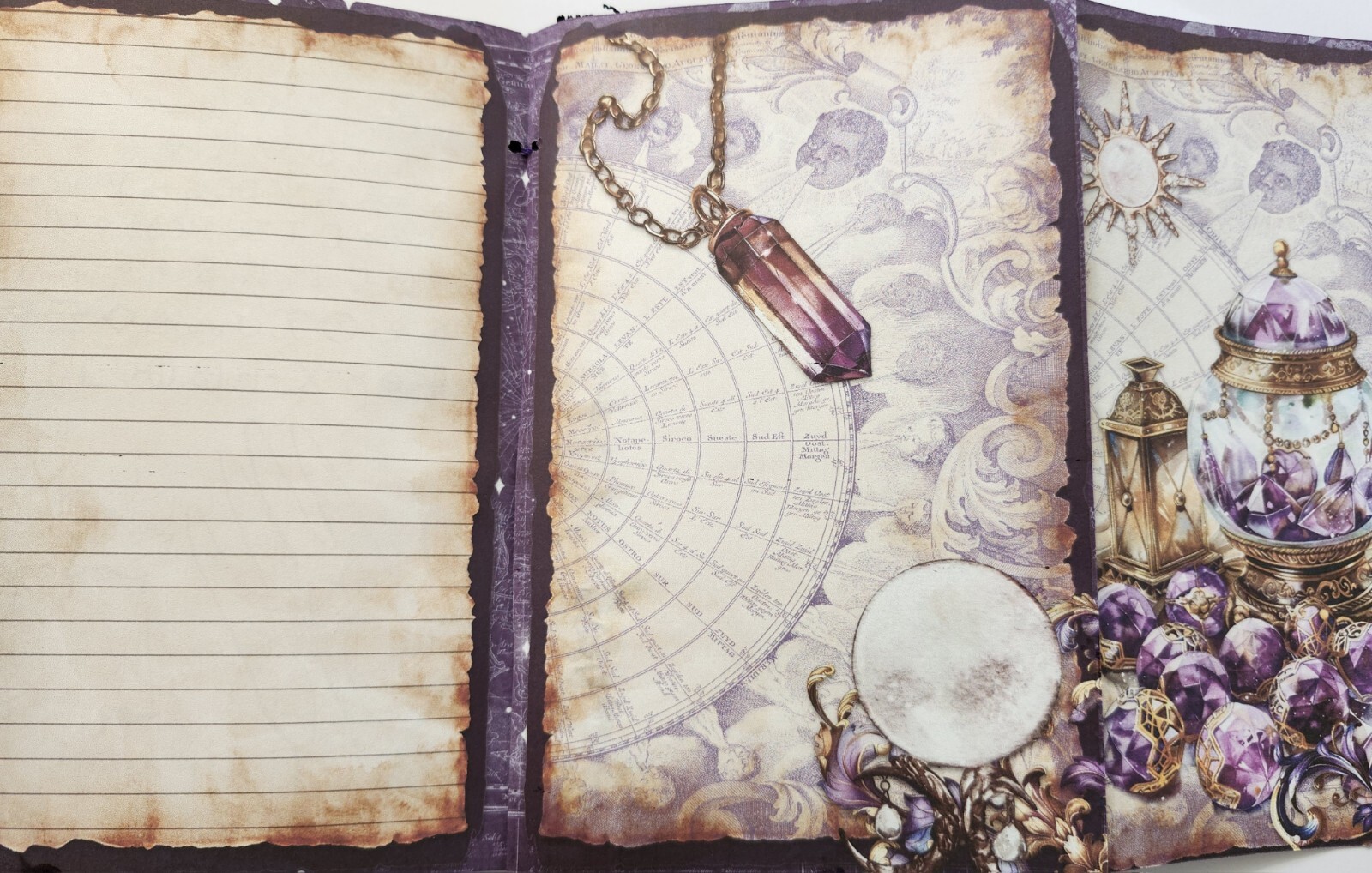 Junk Journal Booklet “MYSTIC 2” Fortune PSYCHIC HANDMADE Cards, Pockets +More!