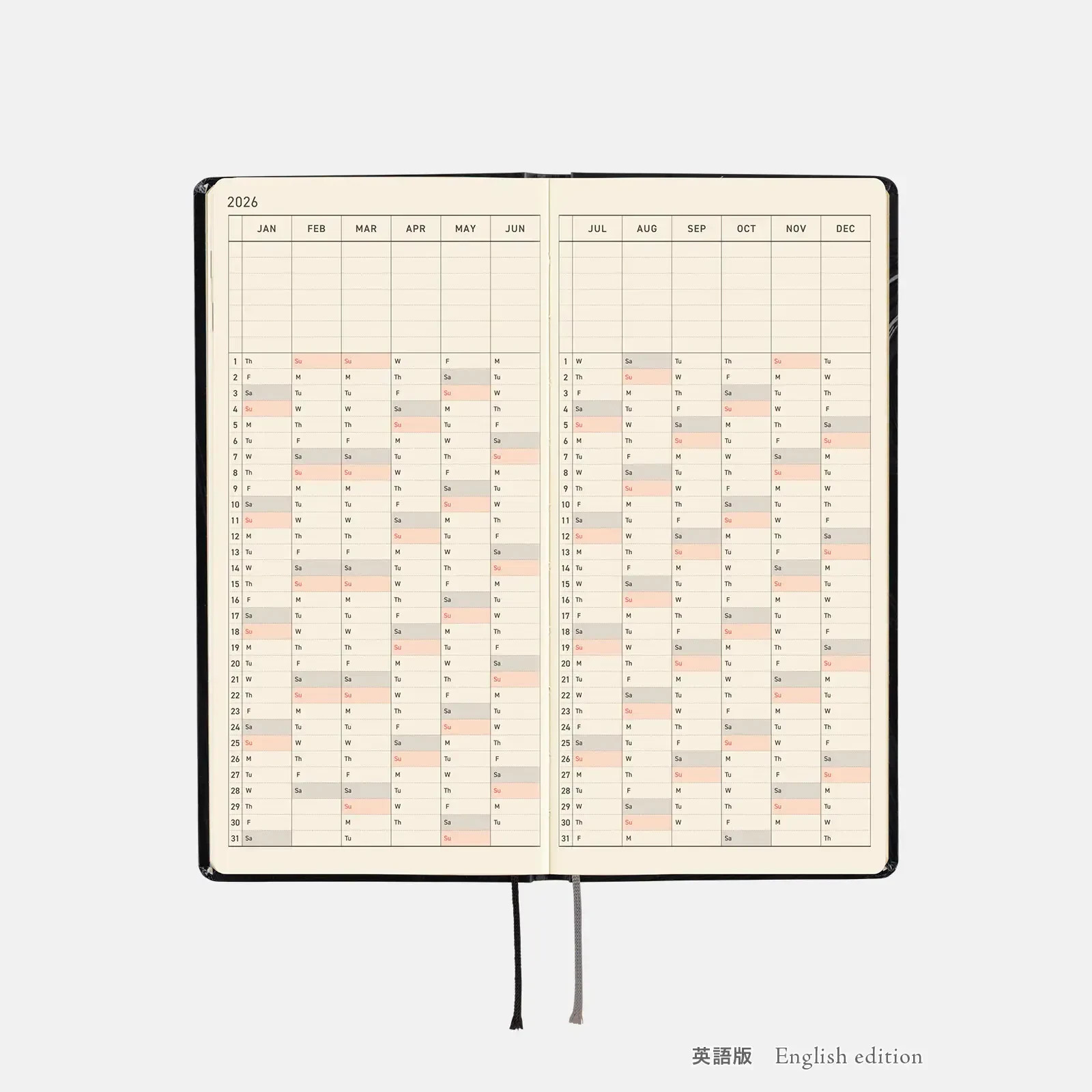 Hobonichi Techo 2026 Weeks Japanese Junji Ito Tomie Haunting Beauty Planner JP