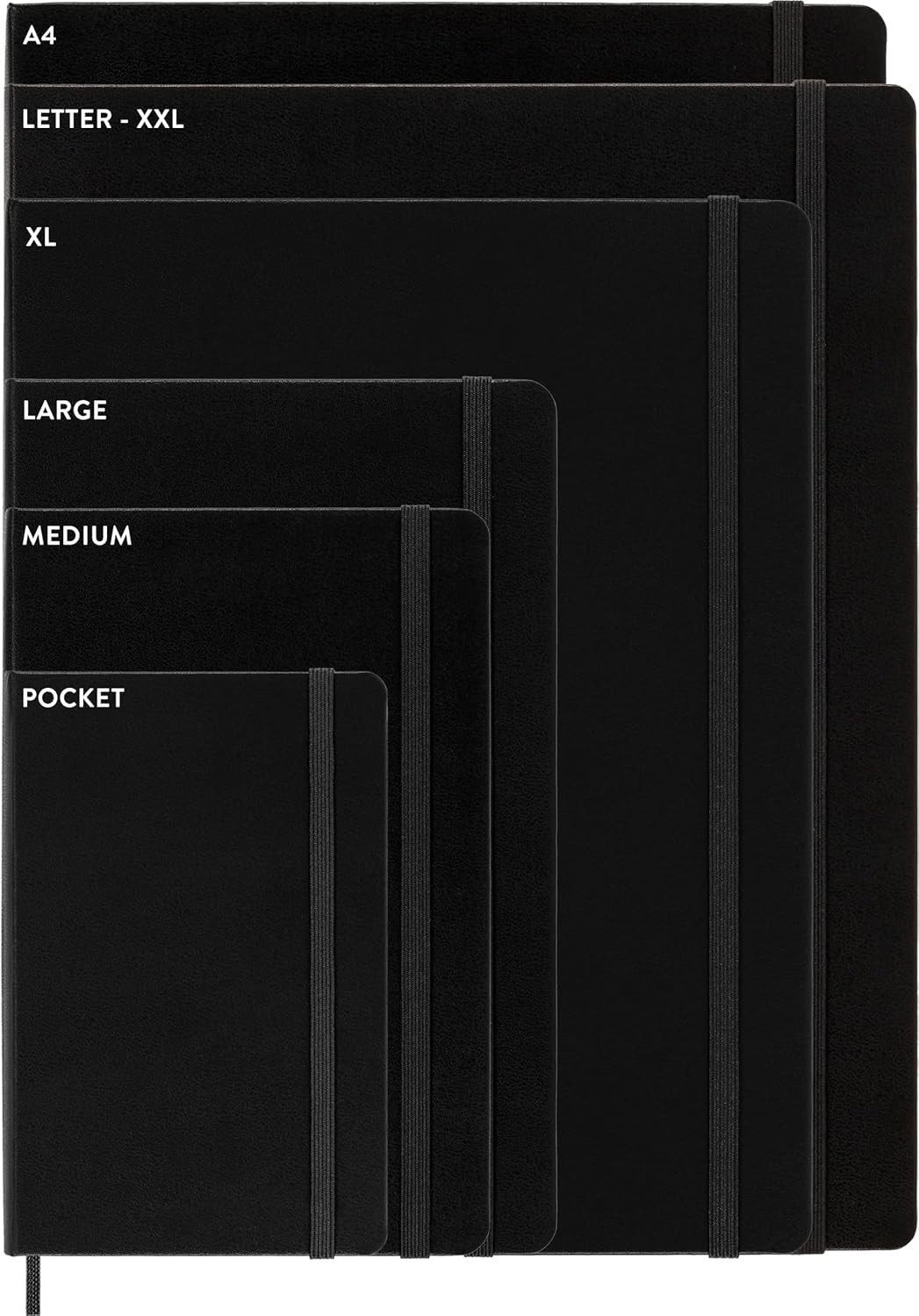 XL Scarlet Red Moleskine Classic Notebook Durable Elastic Closure Journal