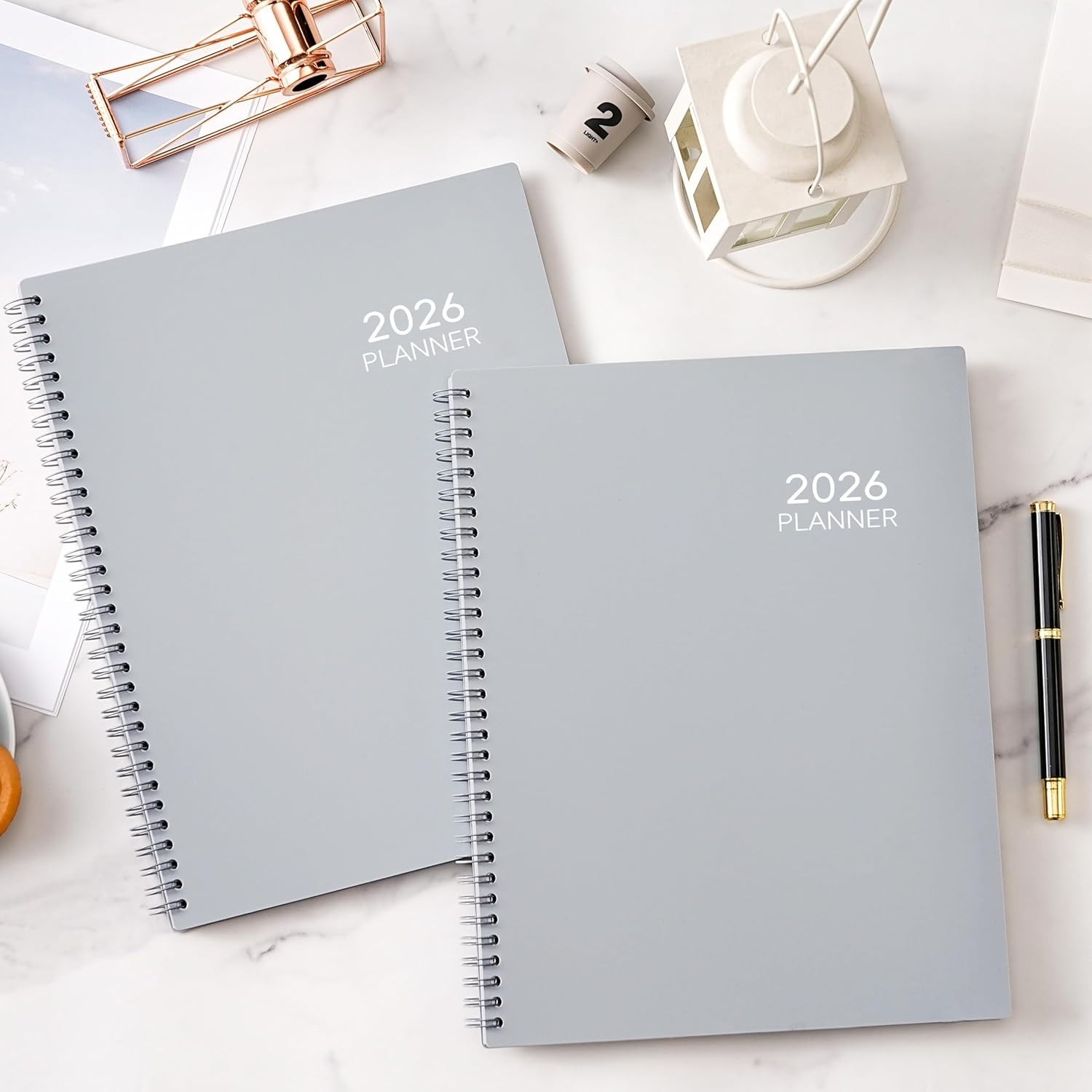 Sophisticated 2026 Planner: 9″ x 11″ Ink-Proof Weekly & Monthly Pages with Tabs