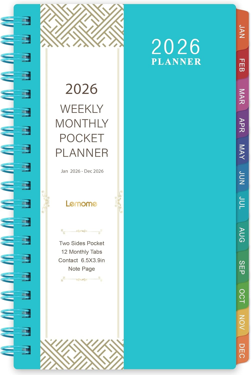 2025-2026 Pocket Calendar/Planner – Weekly & Monthly Pocket Planner for Purse, J