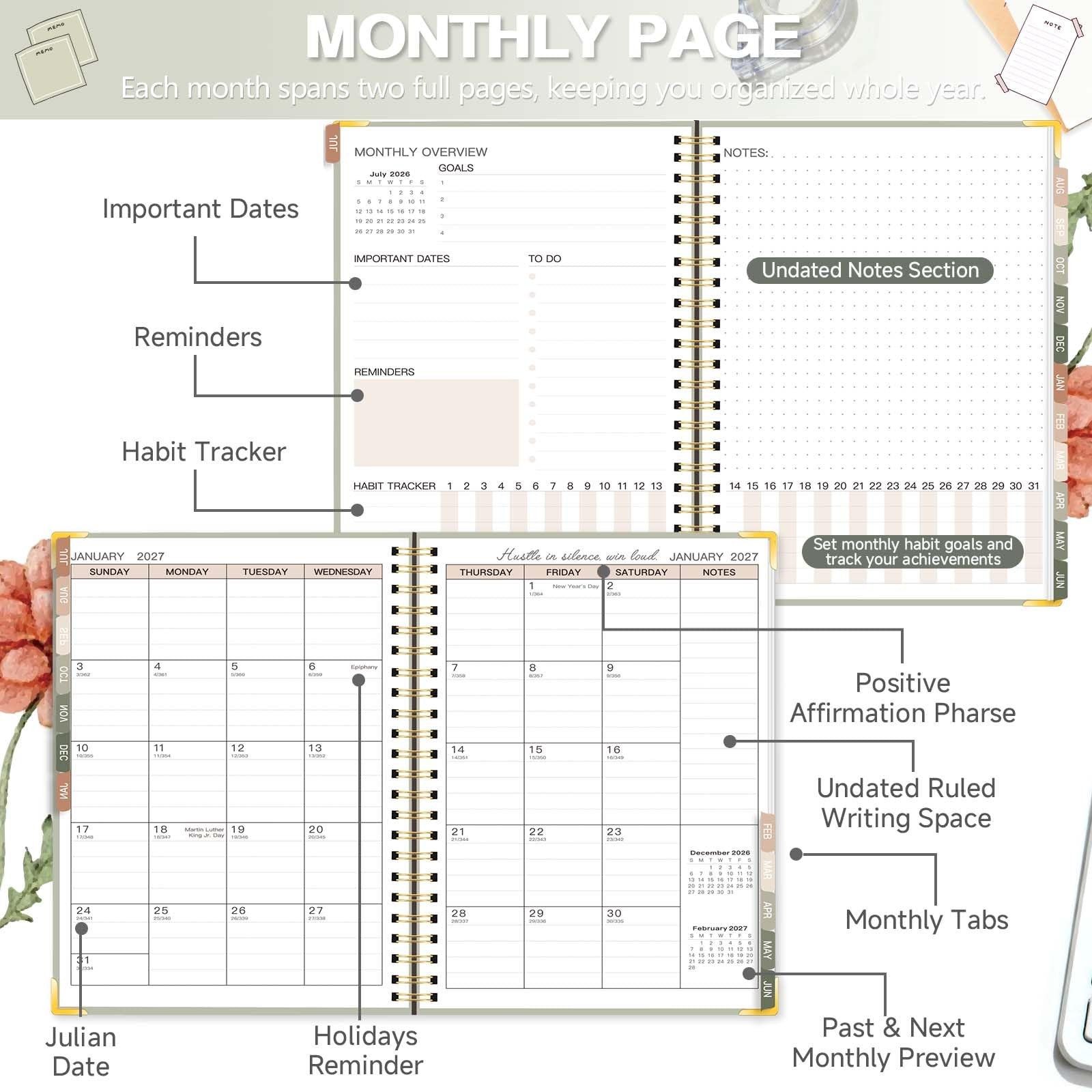 2026-2027 Academic Planner, Weekly & Monthly Appointment Book from Jul. 2026 …