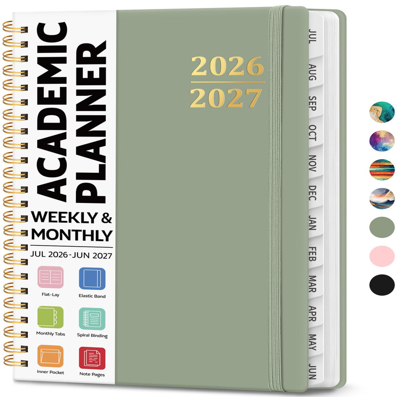 Jejego Academic Planner 2026-2027 Weekly And Monthly Calendar Planner Book July