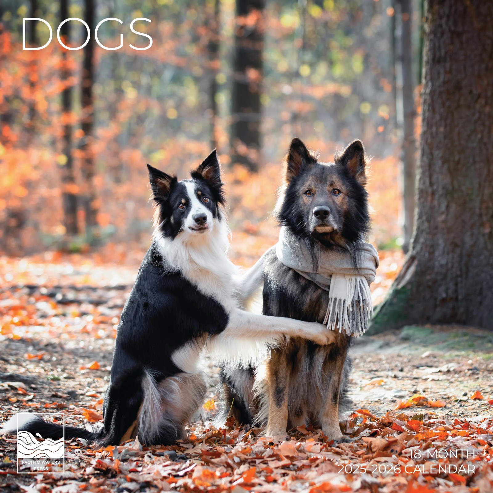Dogs Wall Calendar 2026 | 12″ x 24″ Open | Giftable Pup 12 x 12,