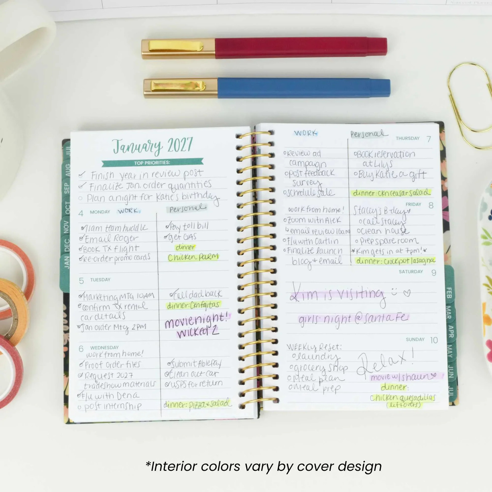 2026–27 Soft Cover Planner, 4″ x 6″ | Butter Yellow Daisies