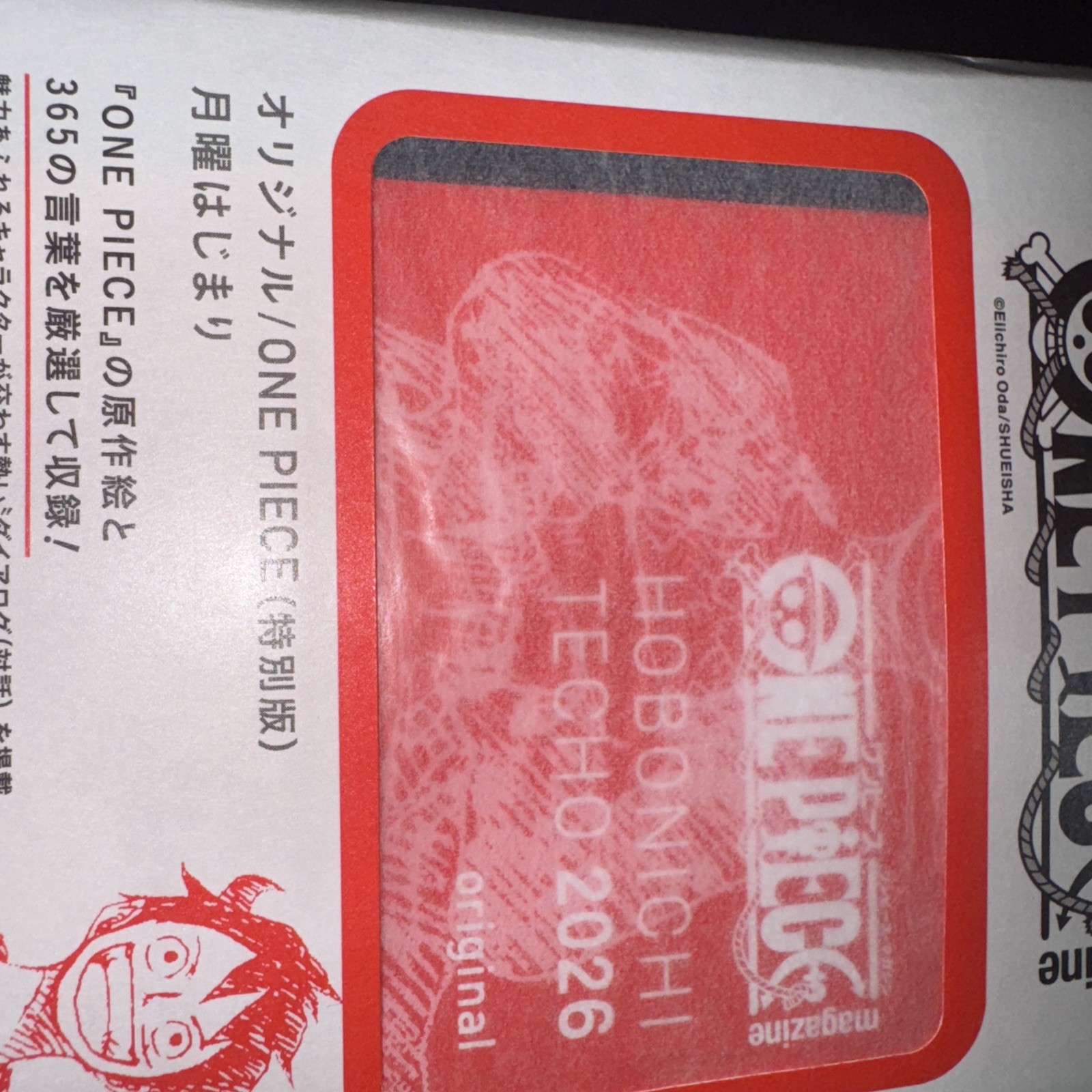 Hobonichi Techo ONE PIECE Edition A6 Size / Daily / Jan 2026 start / Mon start