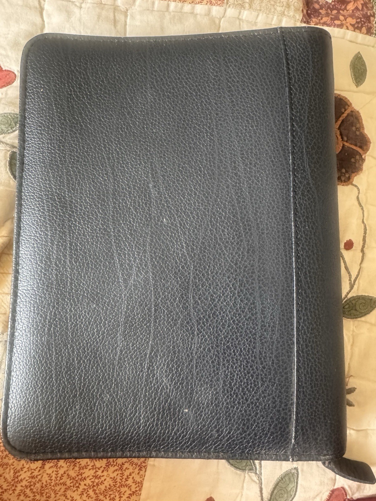Vtg Franklin Covey Planner 7 Ring Top Grain Verona Leather Blue 1996-97 Bundle