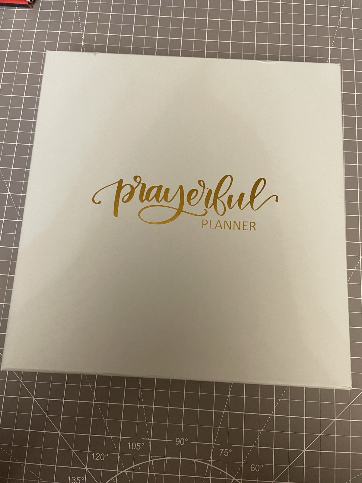 Prayerful Planner Undated Classic 7.5”x 9.5” Spiral Bound Yellow Gingham NIB