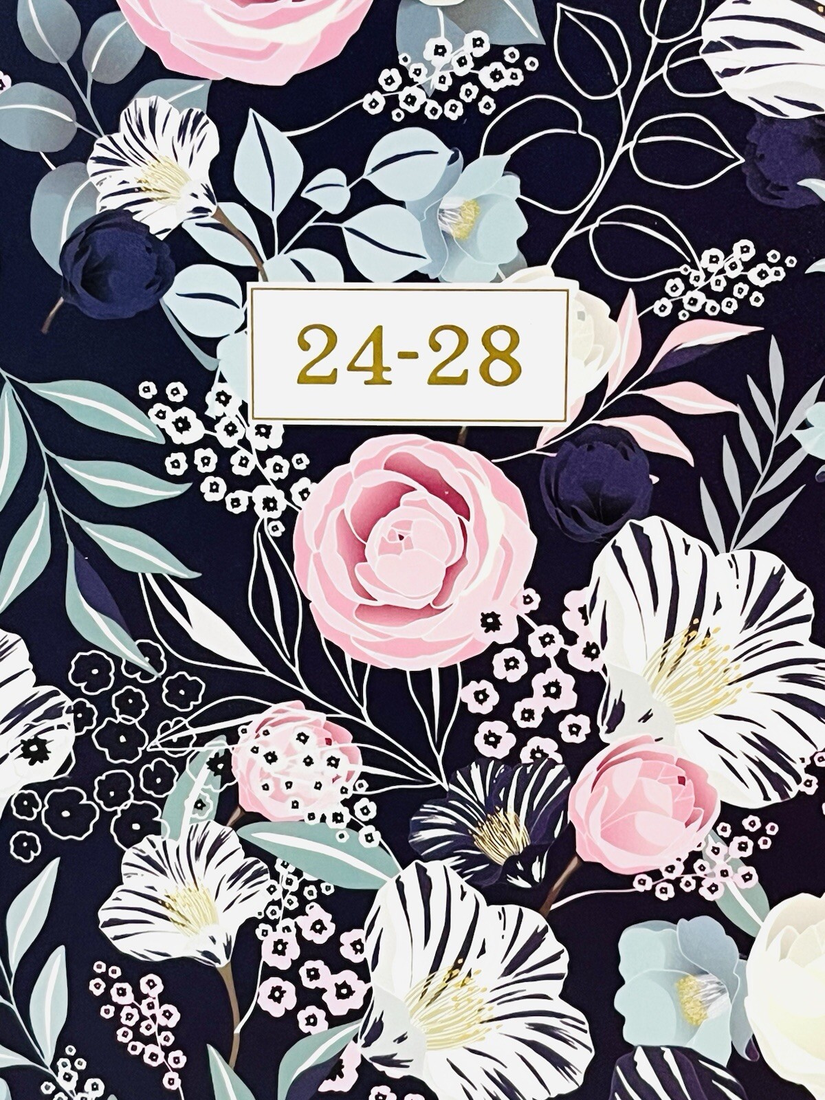 5-Year/60-Month 2024-2028 Monthly Planner Spiral Bound Floral 8.5” x 6.4” NWT