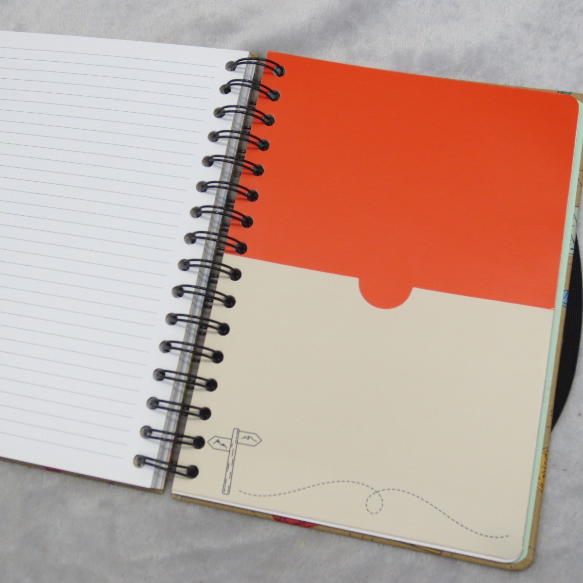 Paperchase World Travel Journal Recycled Paper Hardbound Souvenir Pockets NEW