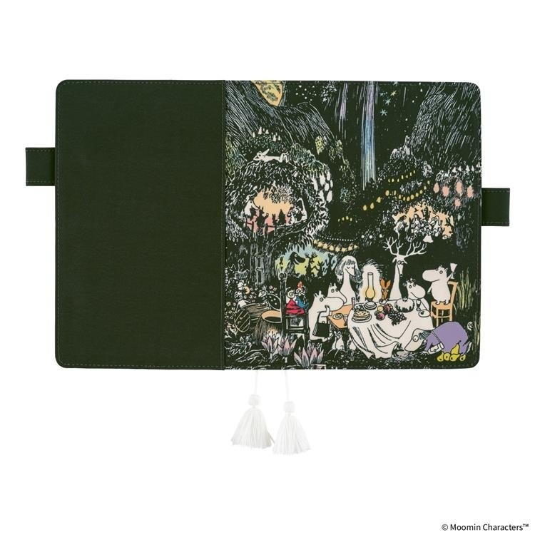 Hobonichi Techo Moomin Big Party Night Cousin Size A5 Planer cover
