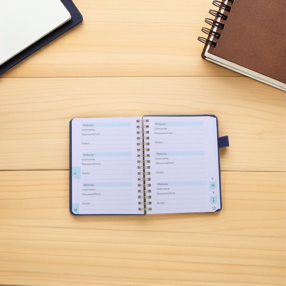 Website Pocket Password Notebook Organizer A-z Letter Alphabet Tab