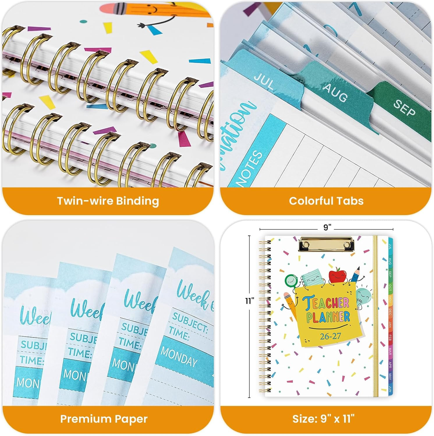 Teacher Planner 2026-2027 – Teacher Lesson Planner, July 2026 – June 2027, 2026-